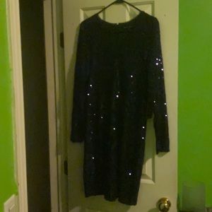 Sequin long sleeve dress